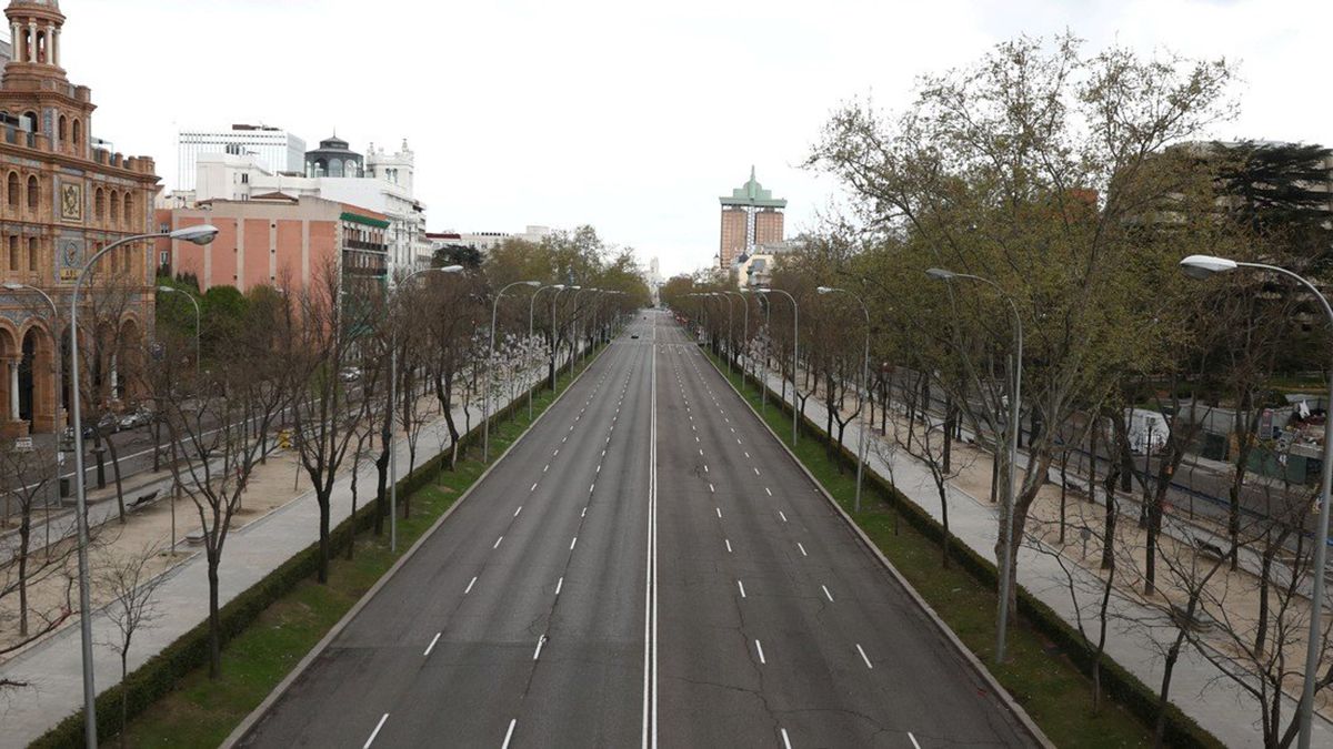 El Paseo de la Castellana en Madrid