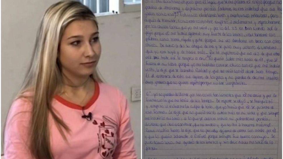 La escalofriante carta de Nahir Galarza sobre la violencia de Fernando Pastorizzo
