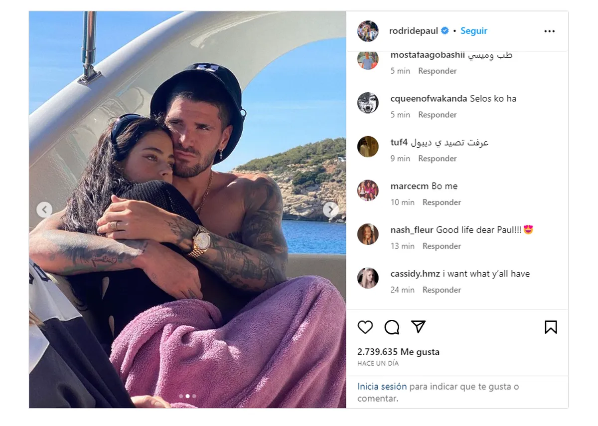Tini Stoessel y Rodrigo De Paul se fueron unos días a Ibiza para descansar de la rutina.