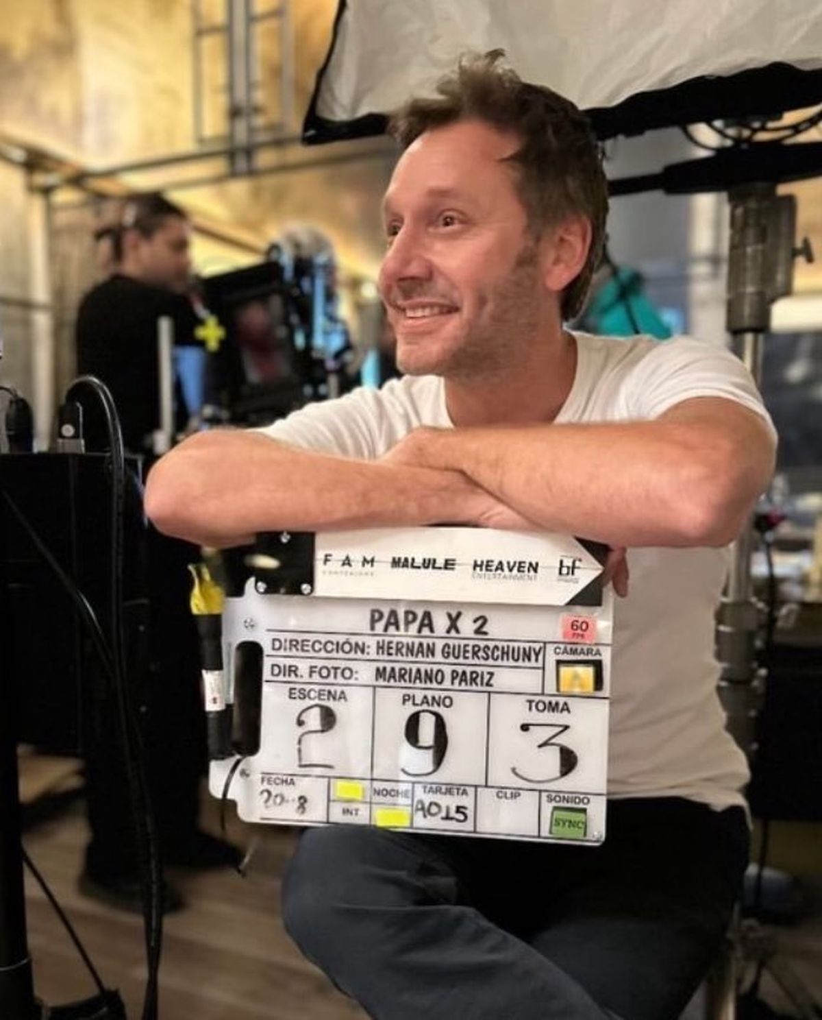 Benjamín Vicuña compartió una imagen desde el set de Benjamín Vicuña compartió una imagen desde el set de