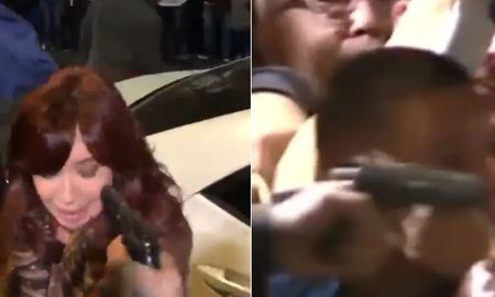 Un hombre con un arma de fuego fue reducido y detenido frente a la casa de Cristina Kirchner, en momentos en que la vicepresidenta saludaba a los militantes reunidos en el barrio porteño de Recoleta. Un hombre con un arma de fuego fue reducido y detenido frente a la casa de Cristina Kirchner, en momentos en que la vicepresidenta saludaba a los militantes reunidos en el barrio porteño de Recoleta.