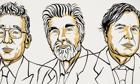Los meteorólogos japonés Syukuro Manabe y alemán Klaus Hasselmann, y el físico italiano Giorgio Parisi ganaron el Premio Nobel de Física. Los meteorólogos japonés Syukuro Manabe y alemán Klaus Hasselmann, y el físico italiano Giorgio Parisi ganaron el Premio Nobel de Física.