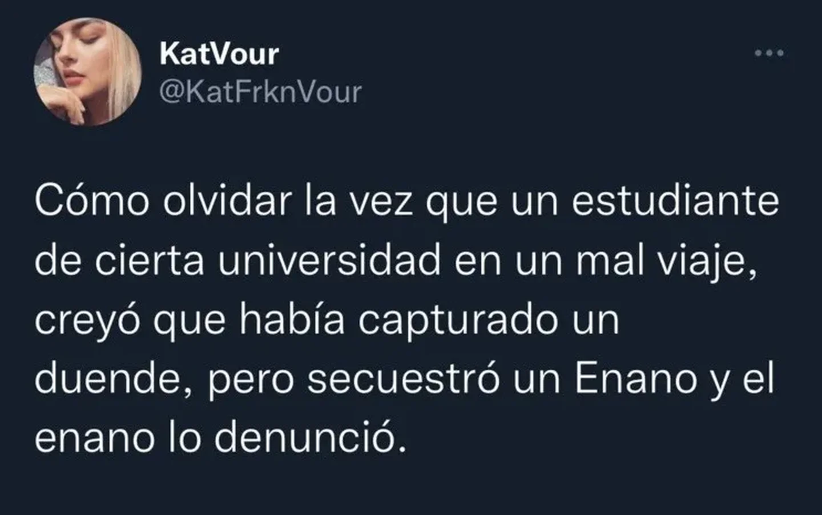 El tweet donde se encuentra la explicación del secuestro.