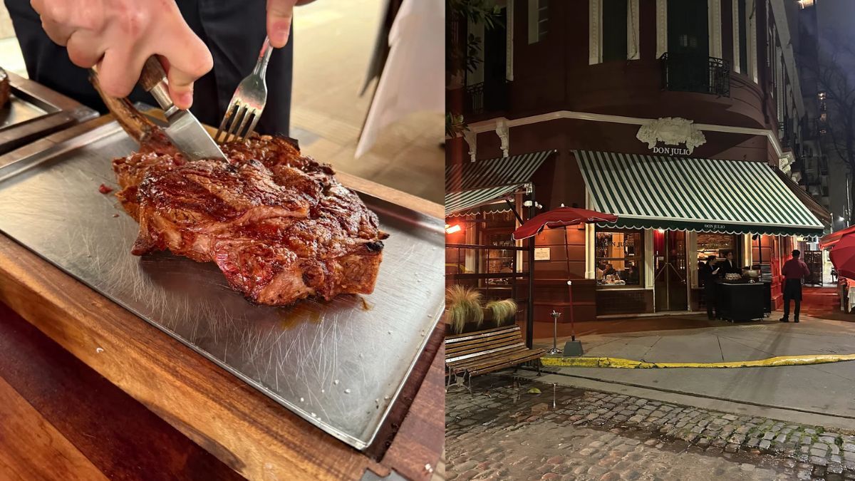El famoso ojo de bife de Don Julio. El famoso ojo de bife de Don Julio.