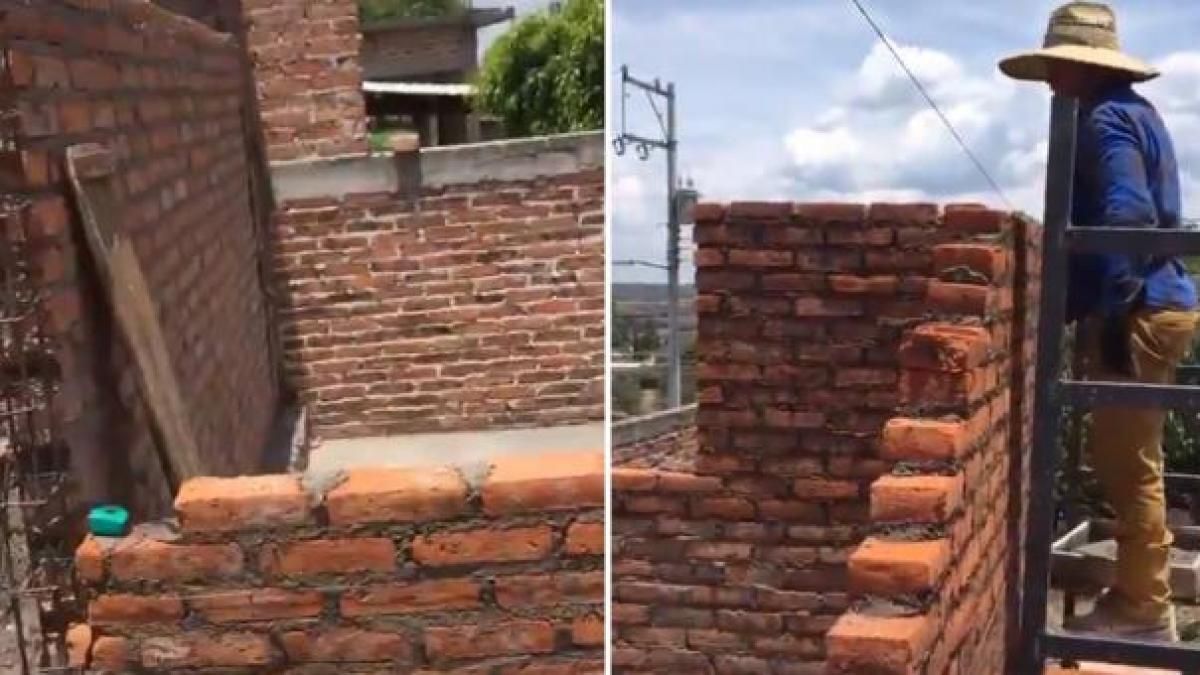 Viral: albañiles se olvidan de construir la puerta.&nbsp;