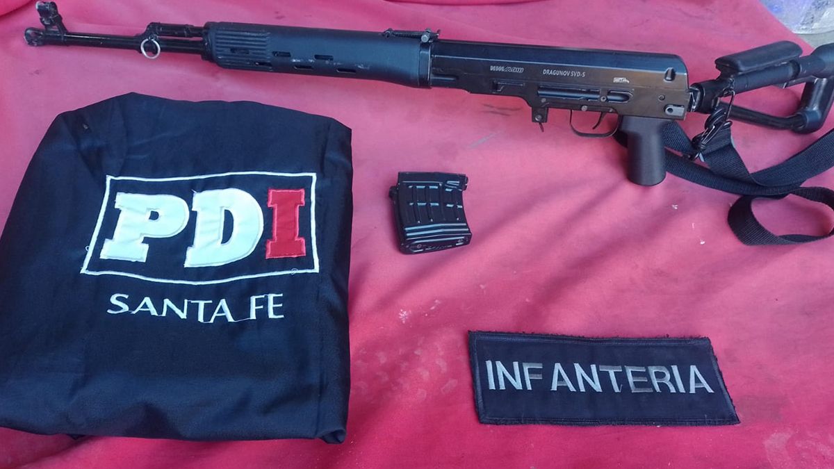 La réplica que encontraron los investigadores del caso. La réplica que encontraron los investigadores del caso.