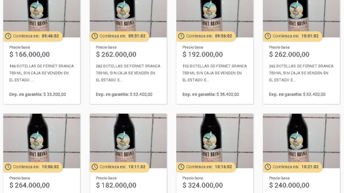 Además de las botellas de fernet, la la AFIP tiene programadas diversas subastas para el mes de marzo. Además de las botellas de fernet, la la AFIP tiene programadas diversas subastas para el mes de marzo.