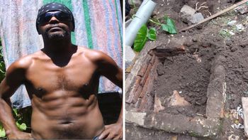 Un cantante fue encontrado enterrado en el patio de una casa en Morón. Un cantante fue encontrado enterrado en el patio de una casa en Morón.