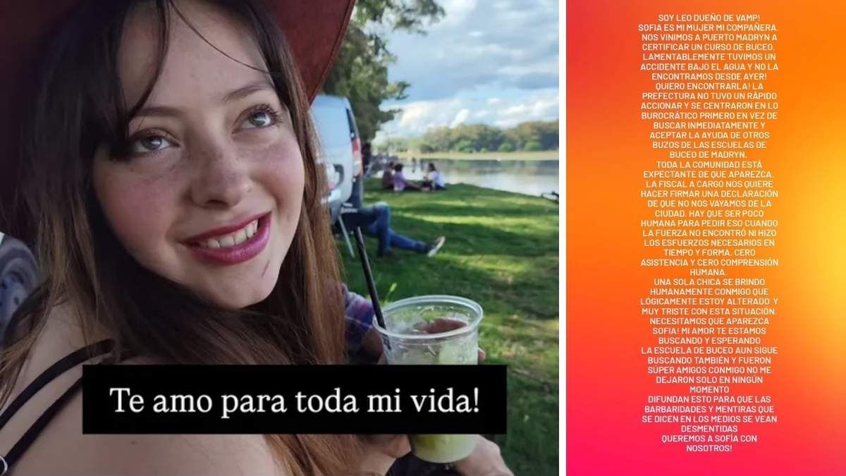 Sof&iacute;a Devries desapareci&oacute; durante una expedici&oacute;n de buceo en Puerto Madryn; solo tres de los cuatro buceadores lograron salir a la superficie.