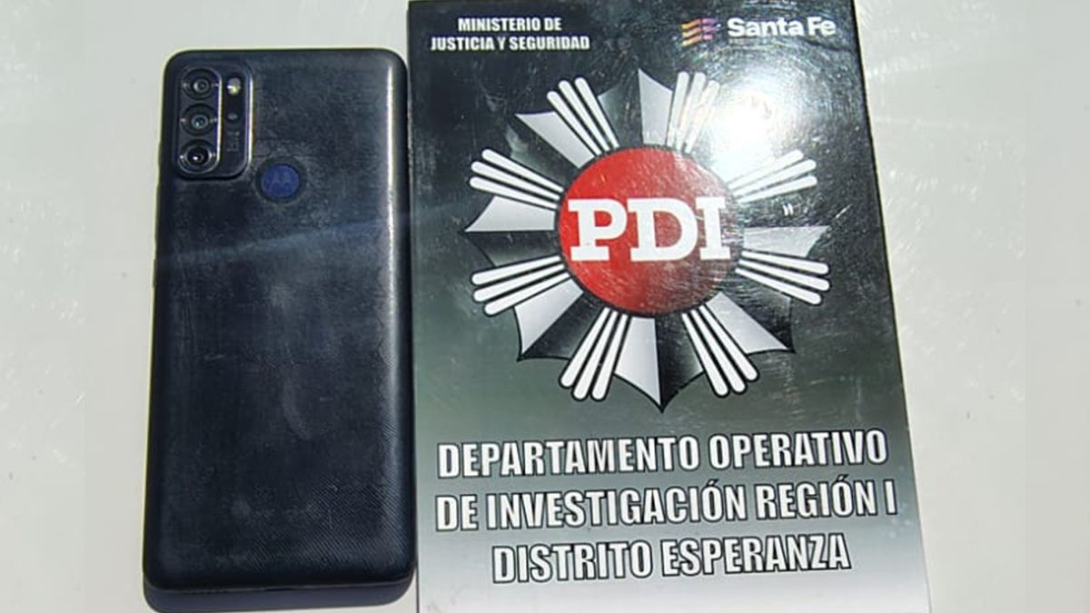 El teléfono que pertenecía a Damián Strada era un Motorola G60S. El teléfono que pertenecía a Damián Strada era un Motorola G60S. 