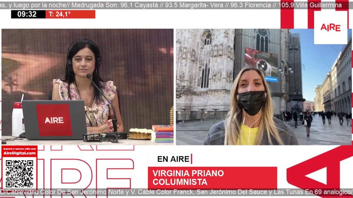 Virginia Priano desde Milán