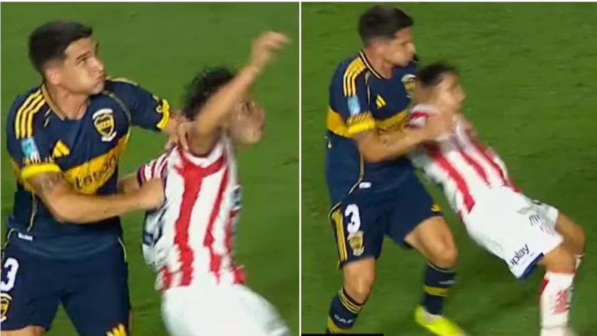 La polémica de Unión-Boca: la falta previa que no se cobró y terminó en el gol de Merentiel.