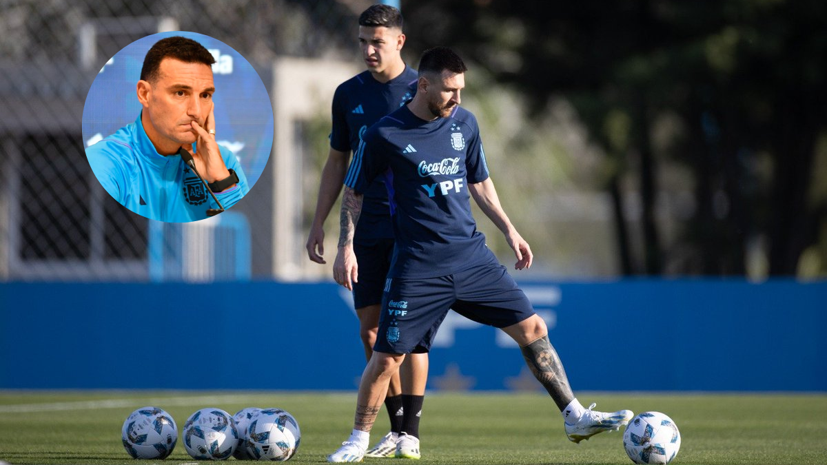 Scaloni habló sobre Lucas Esquivel en la conferencia de prensa.