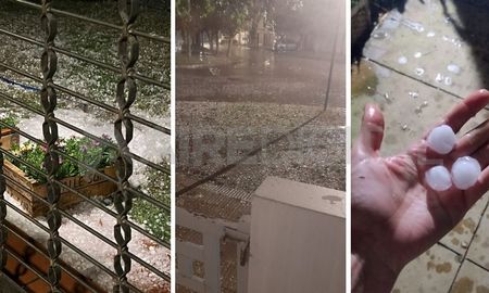 En la ciudad, la lluvia estuvo acompañada por una importante caída de granizo, que en algunos lugares llegó a medir más de 2cm de tamaño. En la ciudad, la lluvia estuvo acompañada por una importante caída de granizo, que en algunos lugares llegó a medir más de 2cm de tamaño.