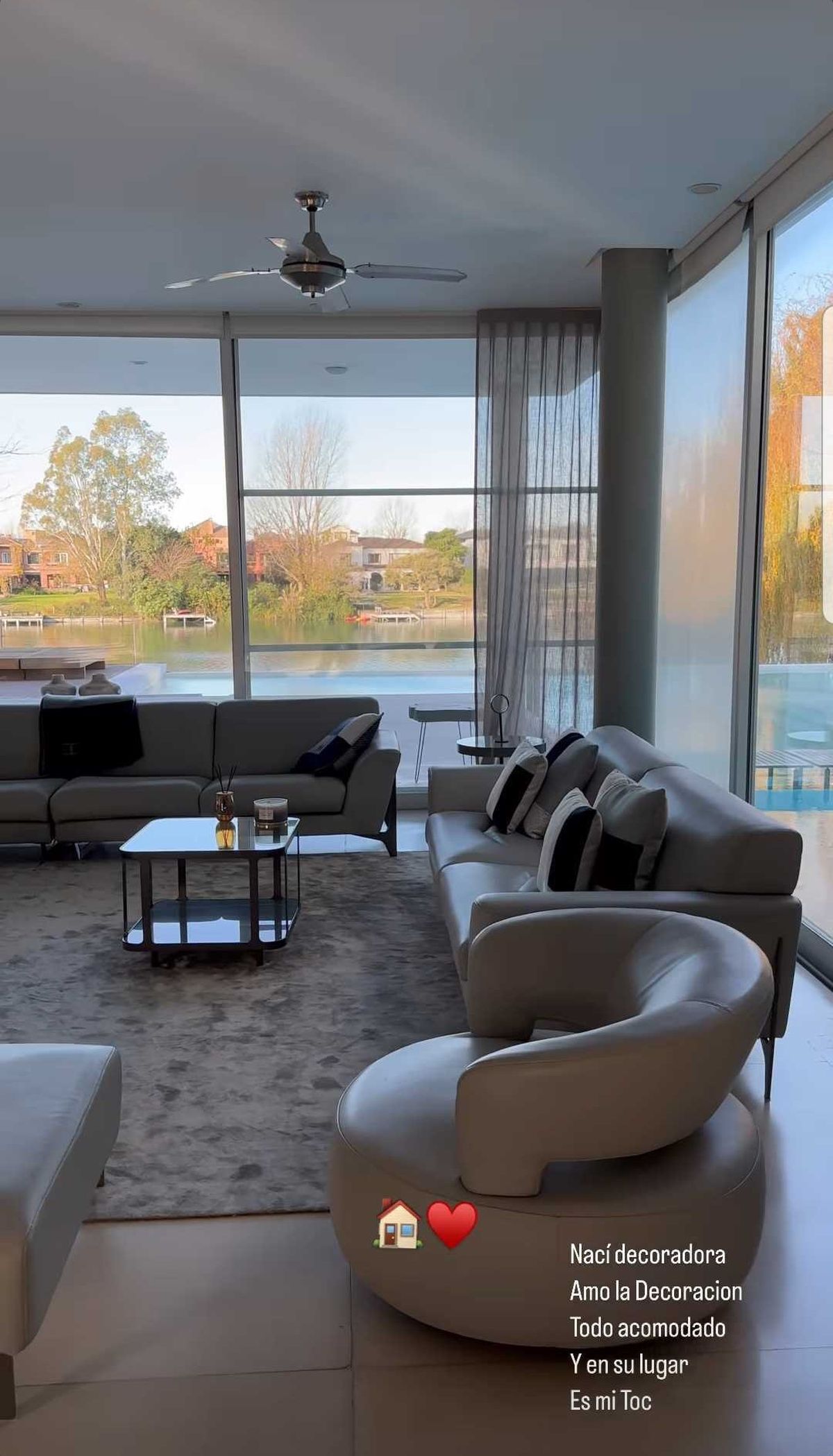 Wanda Nara se encargó de decorar su hogar de Nordelta. Wanda Nara se encargó de decorar su hogar de Nordelta. 