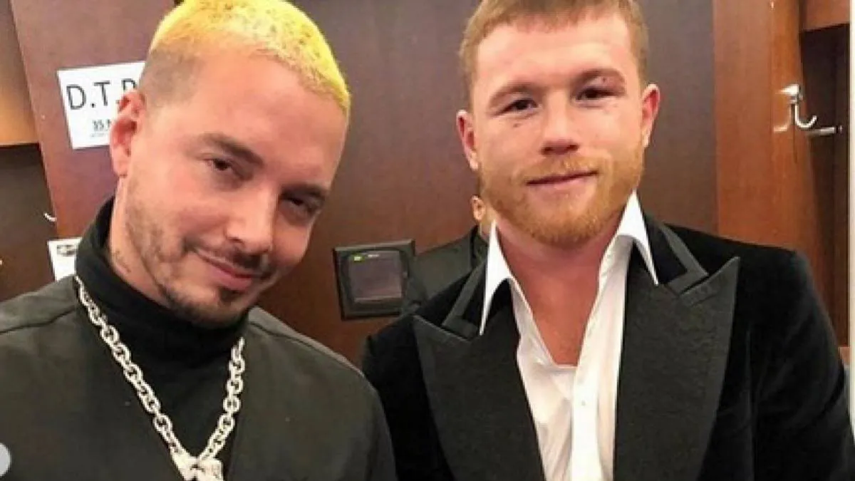 J Balvin y Canelo Álvarez son muy amigos.