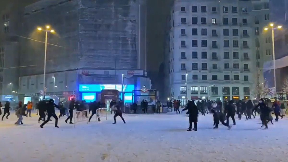 La intensa nevada en Madrid dejó imágenes impresionantes.