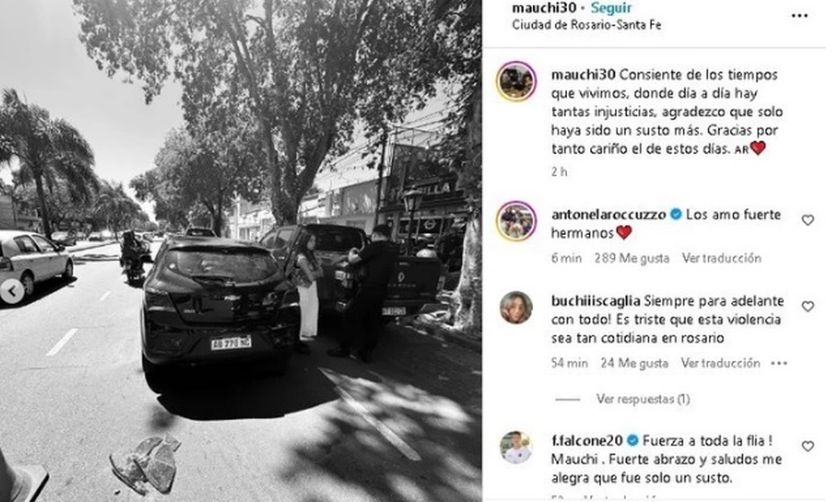 El sentido mensaje de Anto Roccuzzo tras el violento robo al súper de su familia. El sentido mensaje de Anto Roccuzzo tras el violento robo al súper de su familia. 