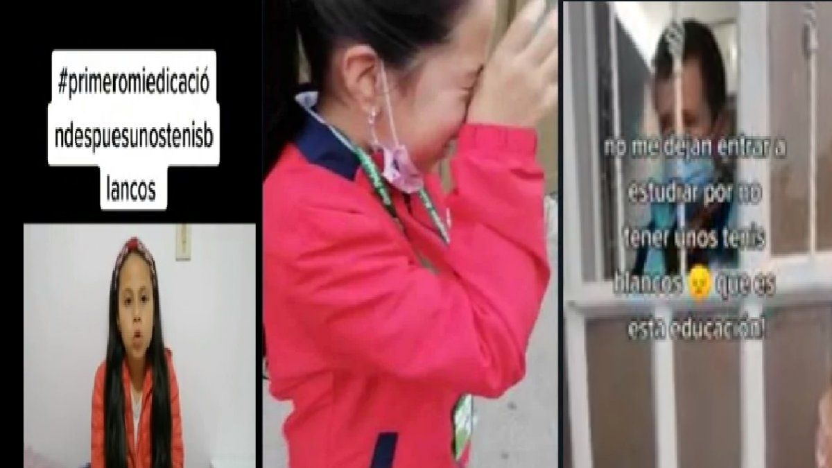 Le prohibieron la entrada al colegio a una nena porque no tenía zapatillas  blancas: Me sentí humillada y me hicieron llorar