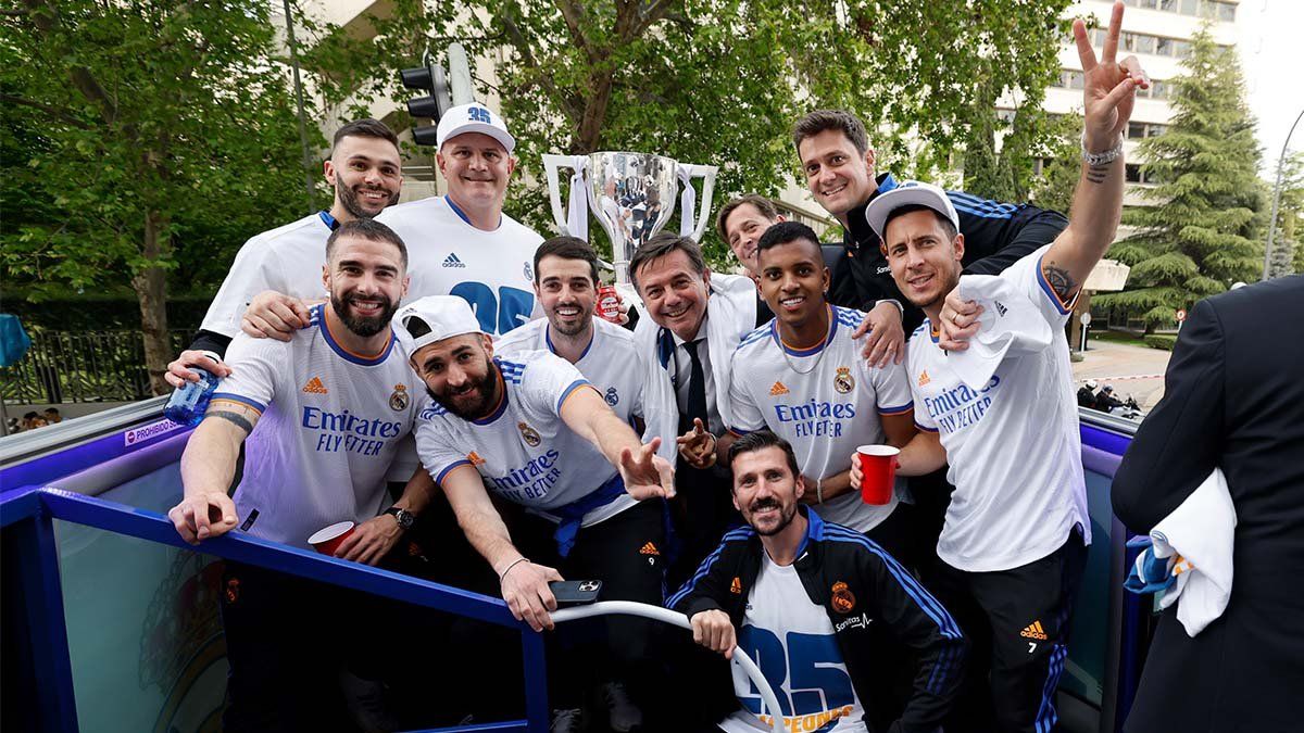 Real Madrid goleó a Espanyol y se consagró campeón de LaLiga de España.