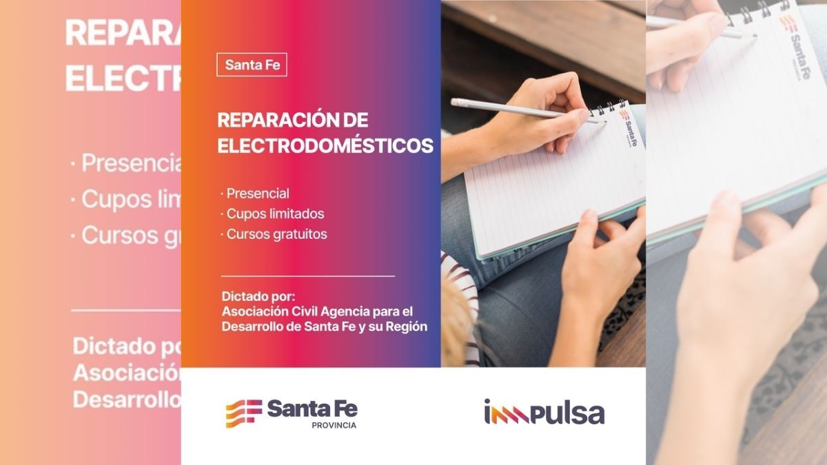 Inscribite al curso de reparación de electrodomésticos en Santa Fe. Inscribite al curso de reparación de electrodomésticos en Santa Fe.