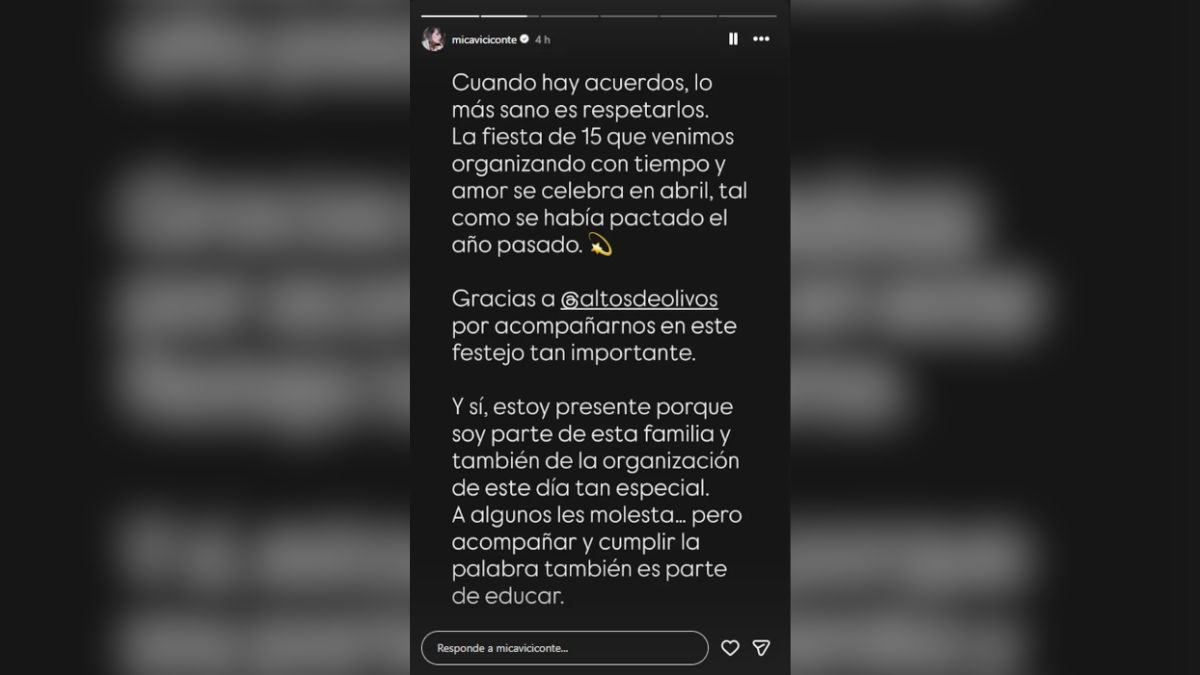 Mica Viciconte confirmó que Fabián Cubero realizará su propia fiesta en el mes de abril. Mica Viciconte confirmó que Fabián Cubero realizará su propia fiesta en el mes de abril.