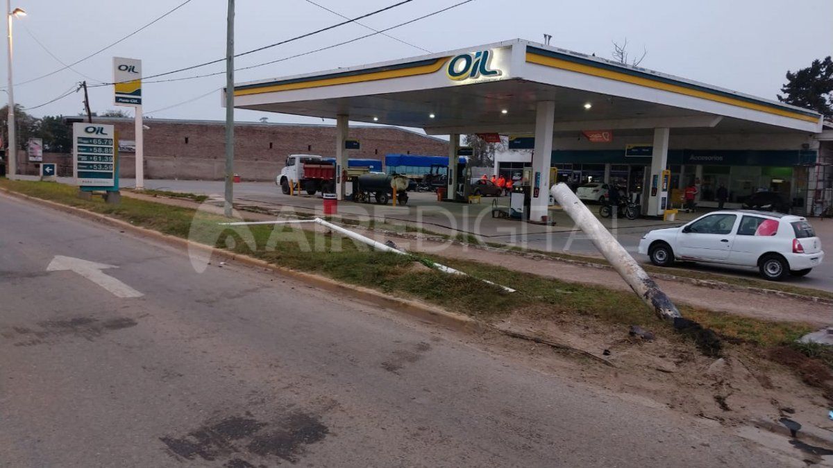 Una ambulancia despist&oacute; en la ruta 19 de Santo Tom&eacute;.&nbsp;