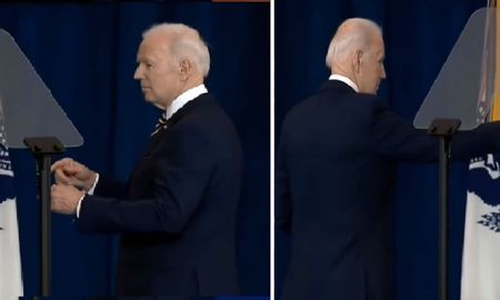 Como De la Rúa: el presidente de los Estados Unidos se perdió en el escenario y el video se hizo viral Como De la Rúa: el presidente de los Estados Unidos se perdió en el escenario y el video se hizo viral