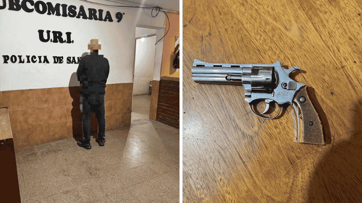 Un hombre detenido armado en Santo Tomé