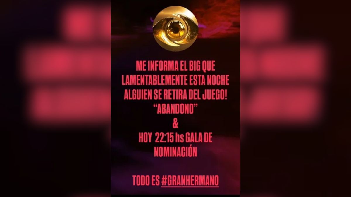 Del Moro revel&oacute; una salida voluntaria dentro de la casa.