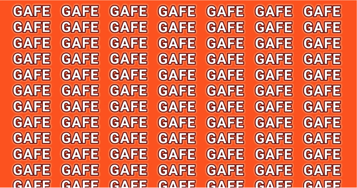 RETO VISUAL: encontrá la palabra CAFÉ ¡en 3 segundos!