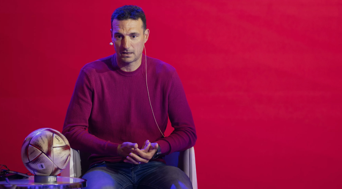 Lionel Scaloni volvió a Qatar tras ganar el Mundial 2022: No fue una reunión más.