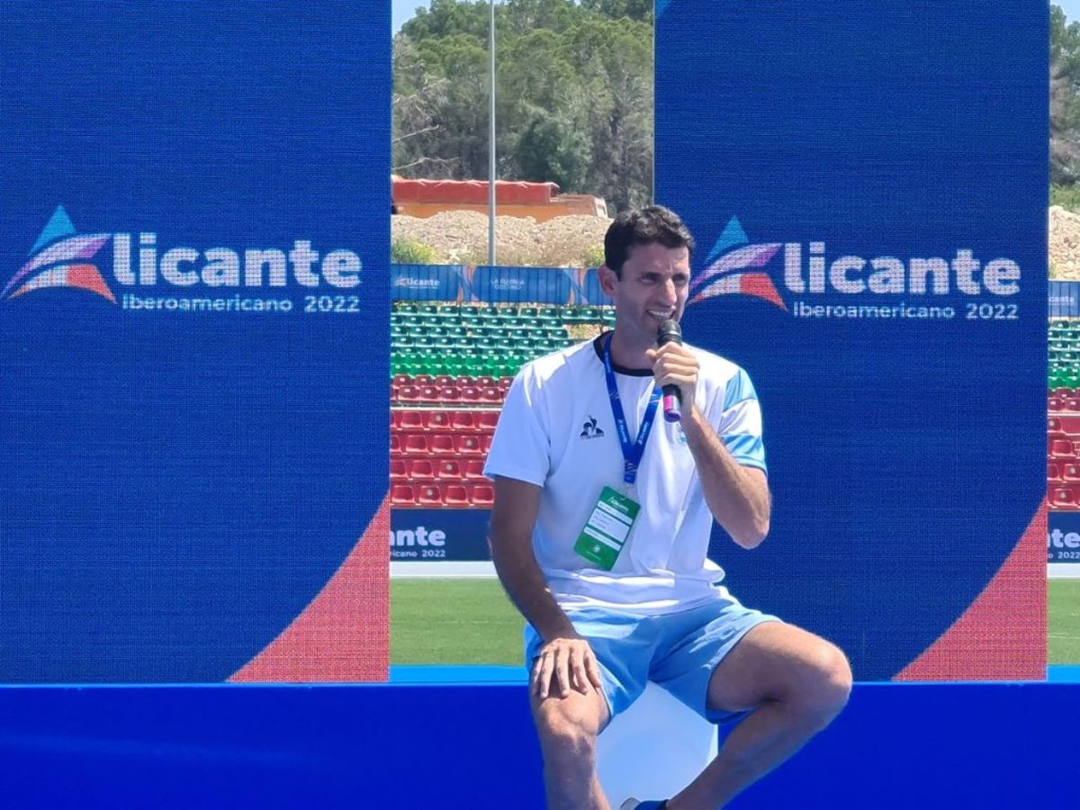 El santafesino Germán Chiaraviglio obtuvo la medalla de bronce en salto con garrocha.