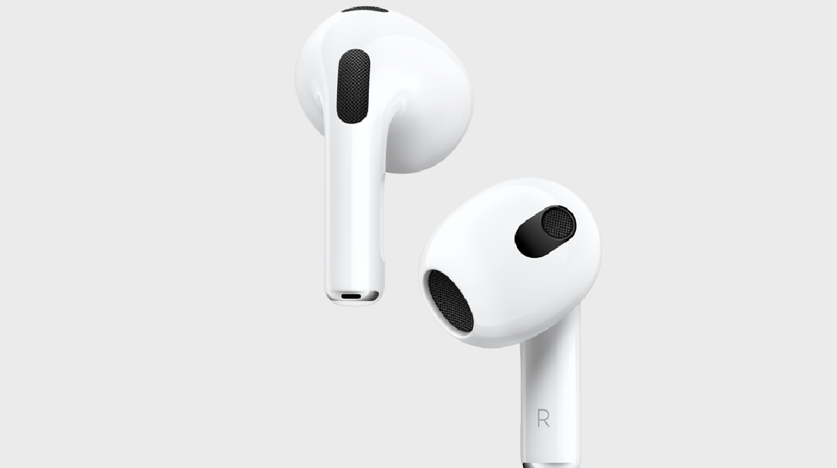 Su diseño es similar a los AirPods Pro, es decir, con tallos más cortos y con micrófonos que llevan la música directo al oído.