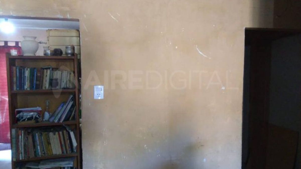 As&iacute; qued&oacute; la pared de la habitaci&oacute;n del joven imputado