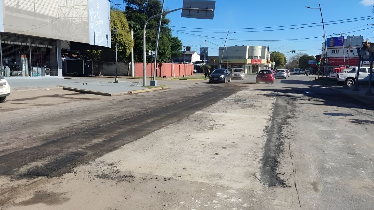 Vialidad Nacional terminó las reparaciones en Santo Tomé y el tránsito es normal sobre Avenida 7 de Marzo.