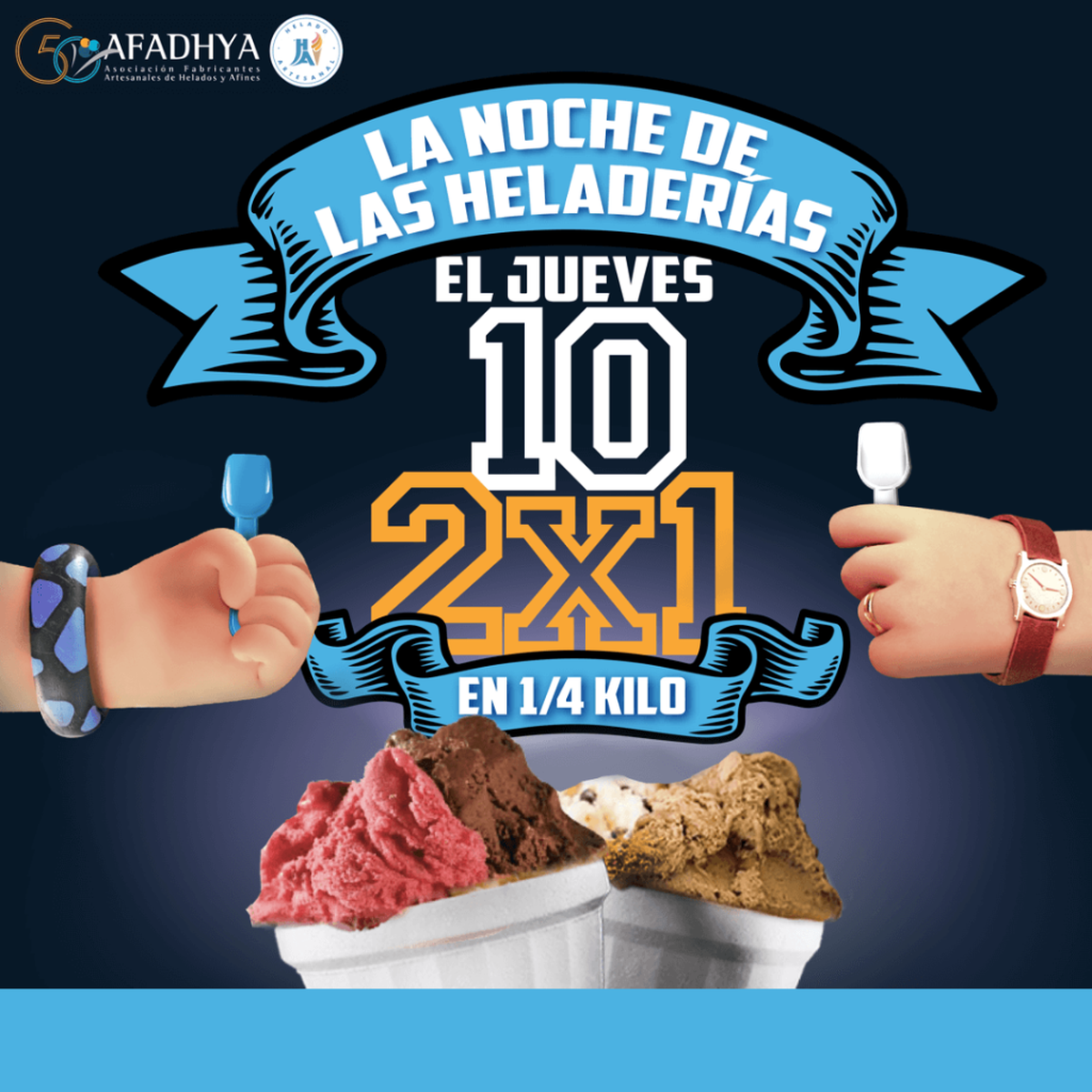 Este jueves 10 de noviembre será la Noche de las Heladerías en Santa Fe y en todo el país.