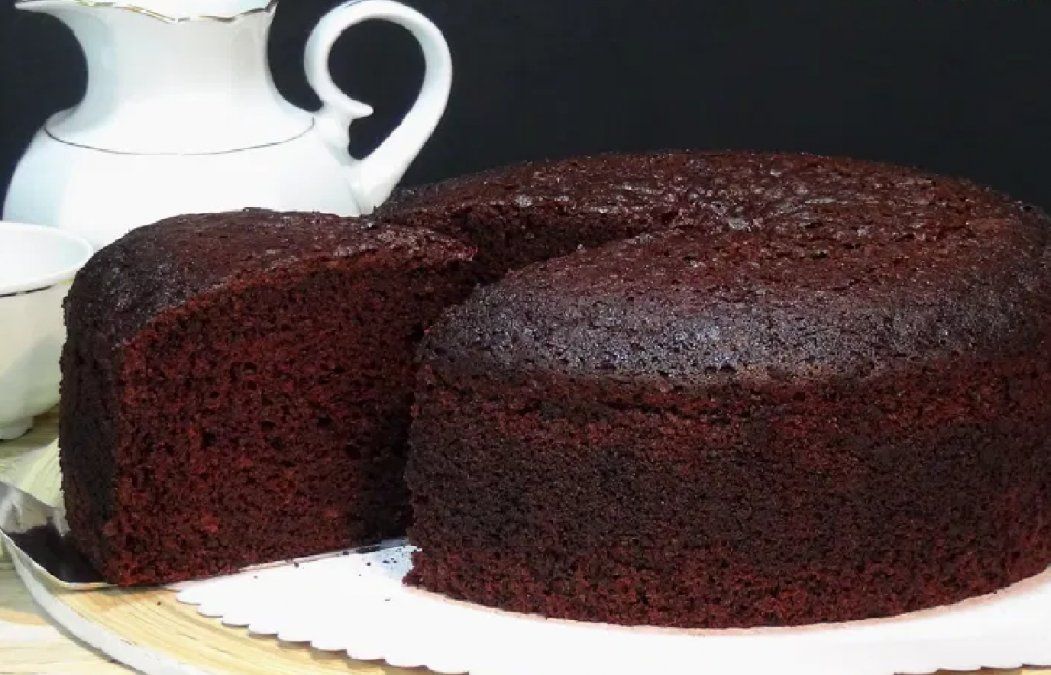 Bizcocho húmedo de chocolate
