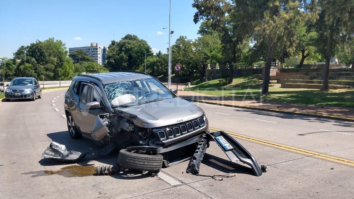 Grave choque en Parque Sur: un bebé salió despedido por la ventanilla del auto