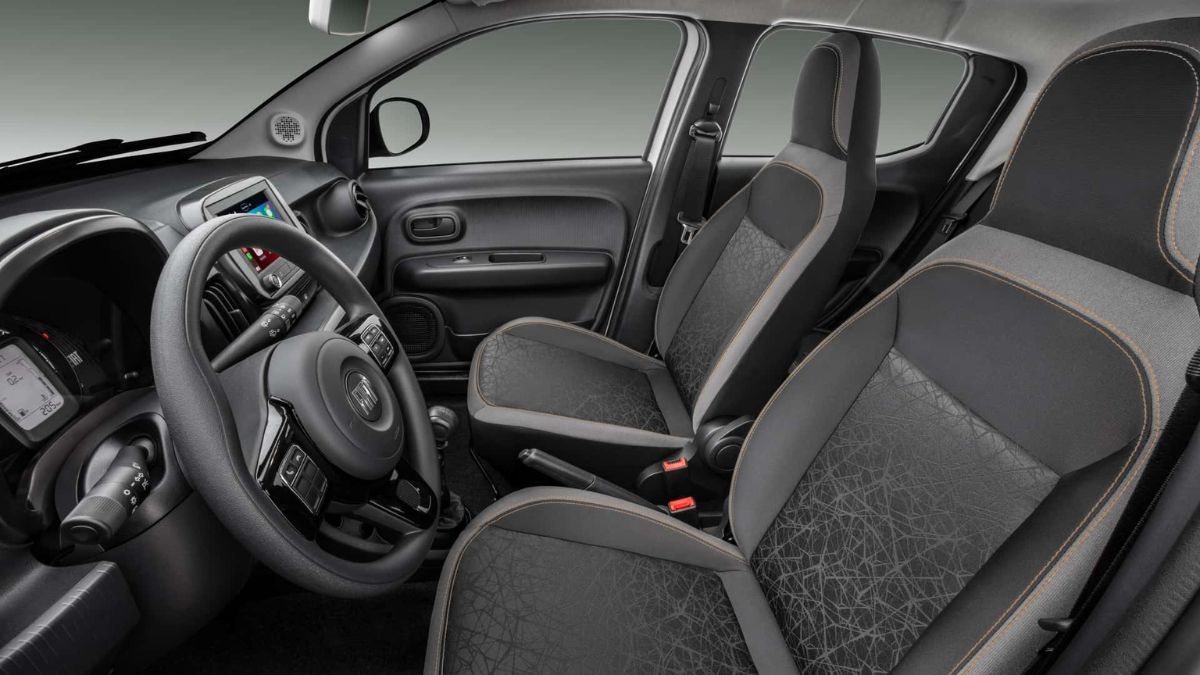 Así es el interior del Fiat Mobi. Así es el interior del Fiat Mobi.