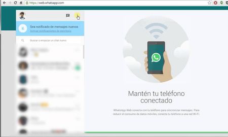 WhatsApp Web suele mostrar este mensaje al desconectarse nuestro dispositivo.&nbsp;