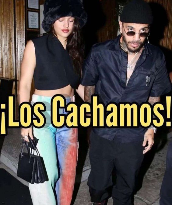 Rosalía y Rauw Alejandro juntos en Los Ángeles.