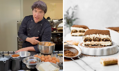 El cocinero detalló una versión renovada del clásico italiano, con una preparación de seis componentes y una crema de gran firmeza. El cocinero detalló una versión renovada del clásico italiano, con una preparación de seis componentes y una crema de gran firmeza.