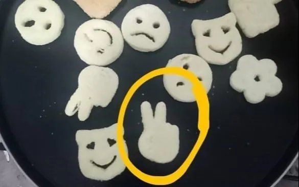 La foto que compartió el twittero de la papa con forma de la supuesta