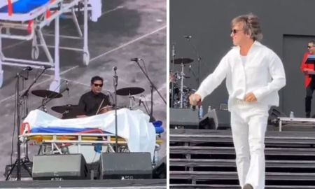 Joaquín Levinton sorprendió a todos al salir de una camilla en pleno show de Turf. Joaquín Levinton sorprendió a todos al salir de una camilla en pleno show de Turf.