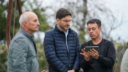 Maximiliano Pullaro visitó establecimientos productivos afectados por el temporal el el departamento Belgrano.