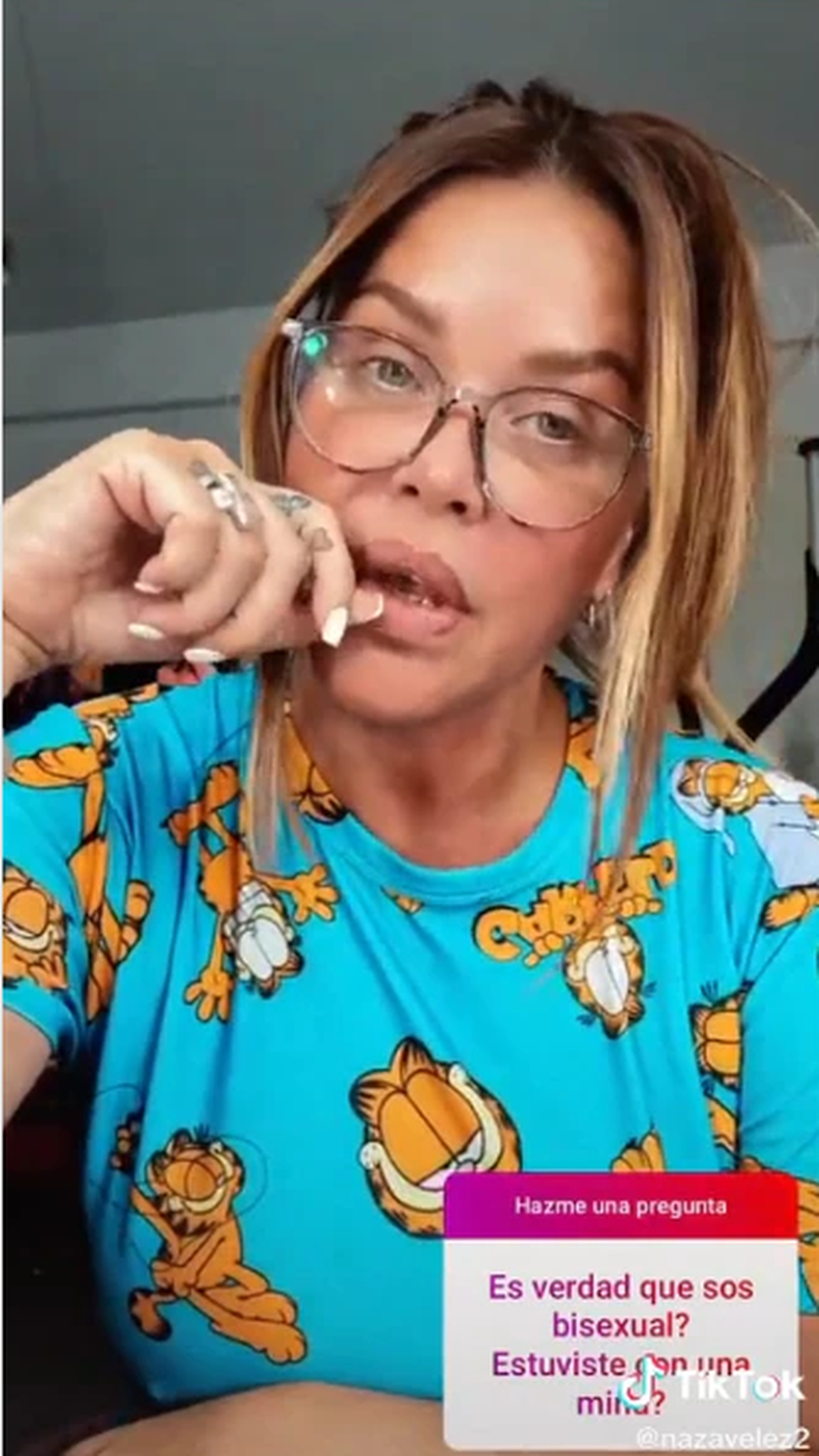Nazarena Vélez se considera bisexual.
