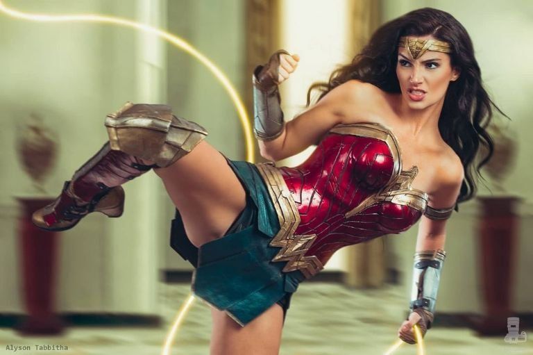 El gran cosplay de Wonder Woman.