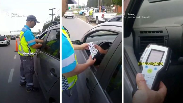 Alcoholemia extrema en el sur de Santa Fe: el test marcó el máximo y dio una insólita excusa