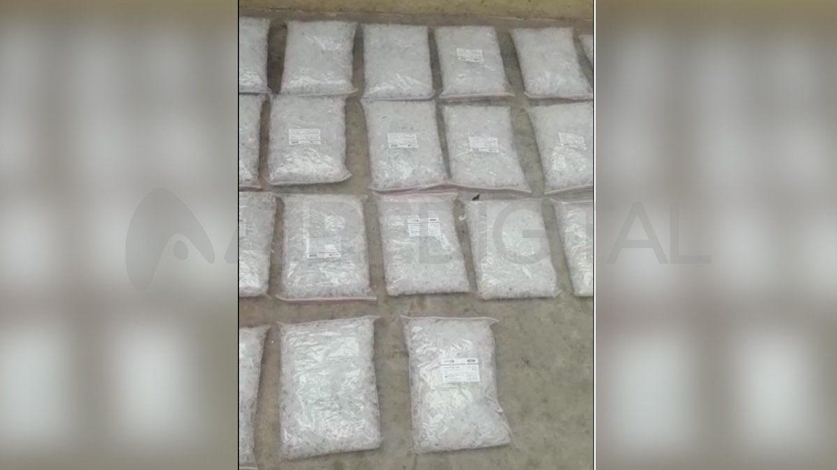 Se incautaron casi 30 mil tubos que permiten almacenar 30 kilos de cocaína